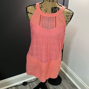 Lee Coral Lace Top
